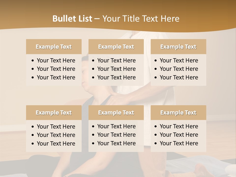 Therapist Stretching Client's Neck In Massage Thai PowerPoint Template