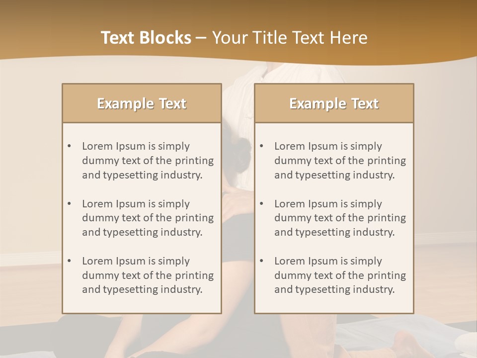 Therapist Stretching Client's Neck In Massage Thai PowerPoint Template