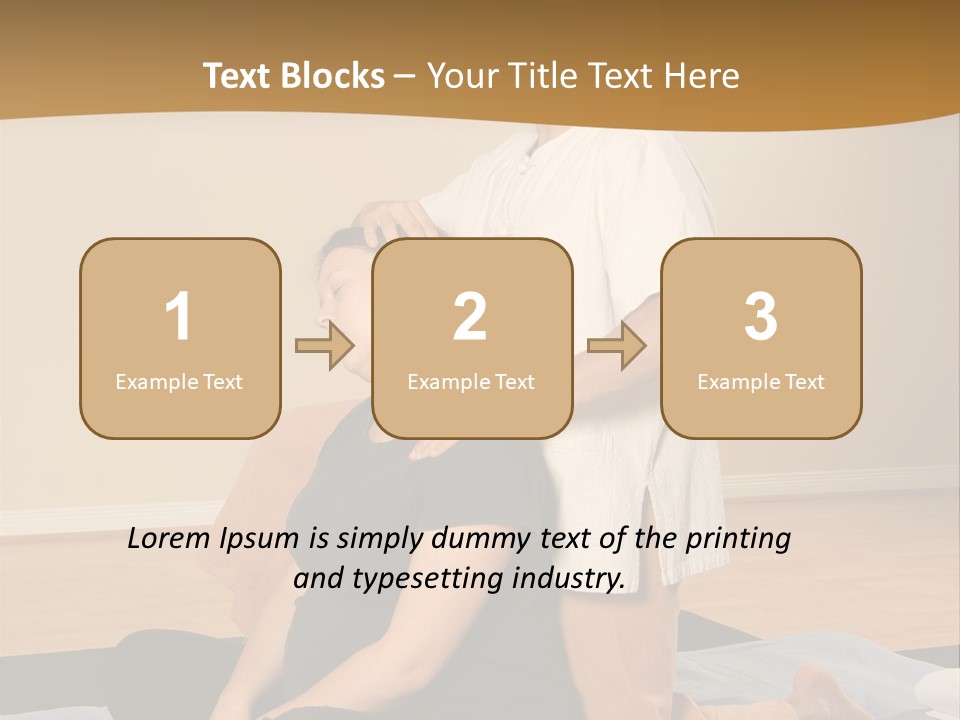 Therapist Stretching Client's Neck In Massage Thai PowerPoint Template