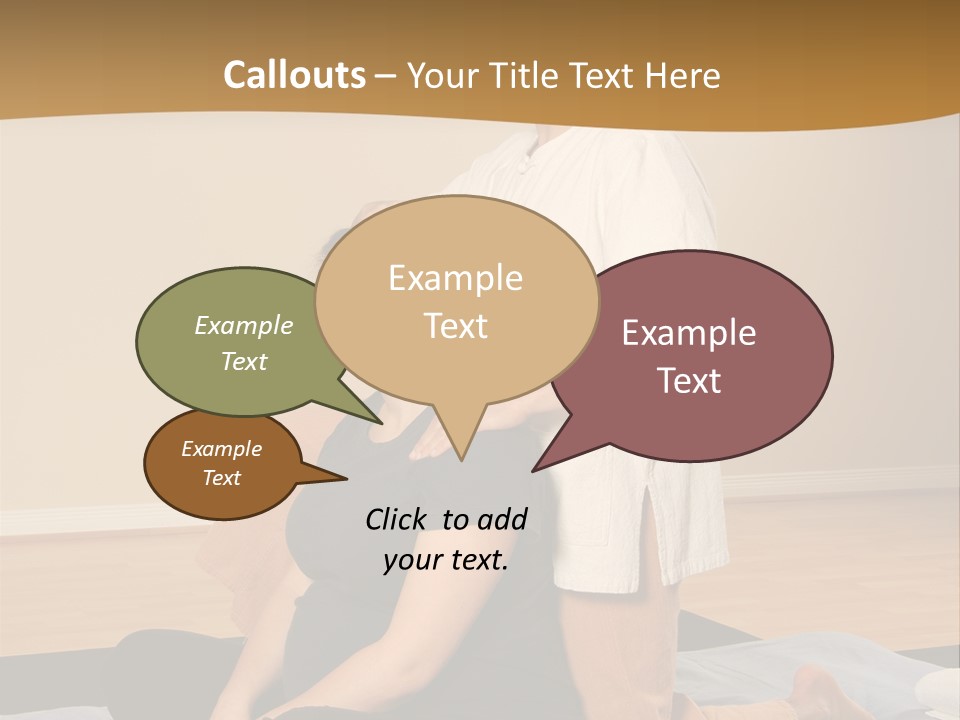 Therapist Stretching Client's Neck In Massage Thai PowerPoint Template