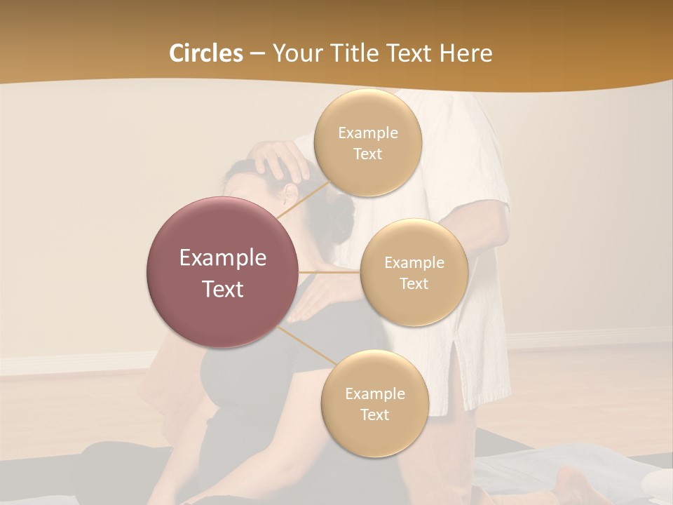 Therapist Stretching Client's Neck In Massage Thai PowerPoint Template