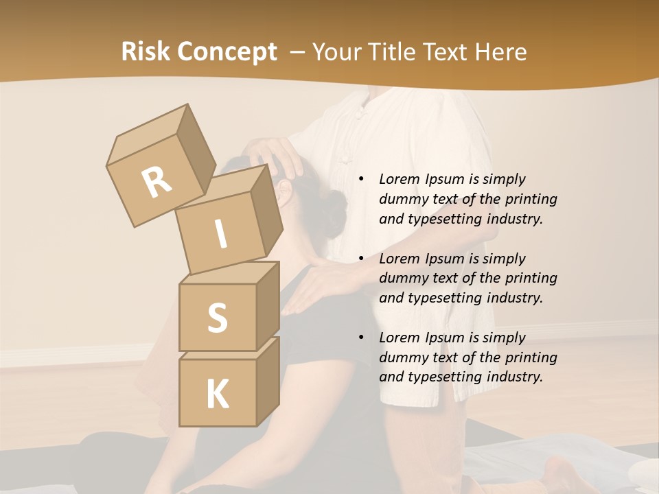 Therapist Stretching Client's Neck In Massage Thai PowerPoint Template