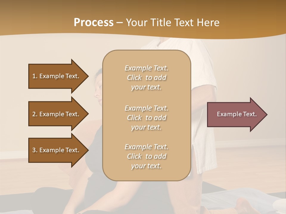 Therapist Stretching Client's Neck In Massage Thai PowerPoint Template