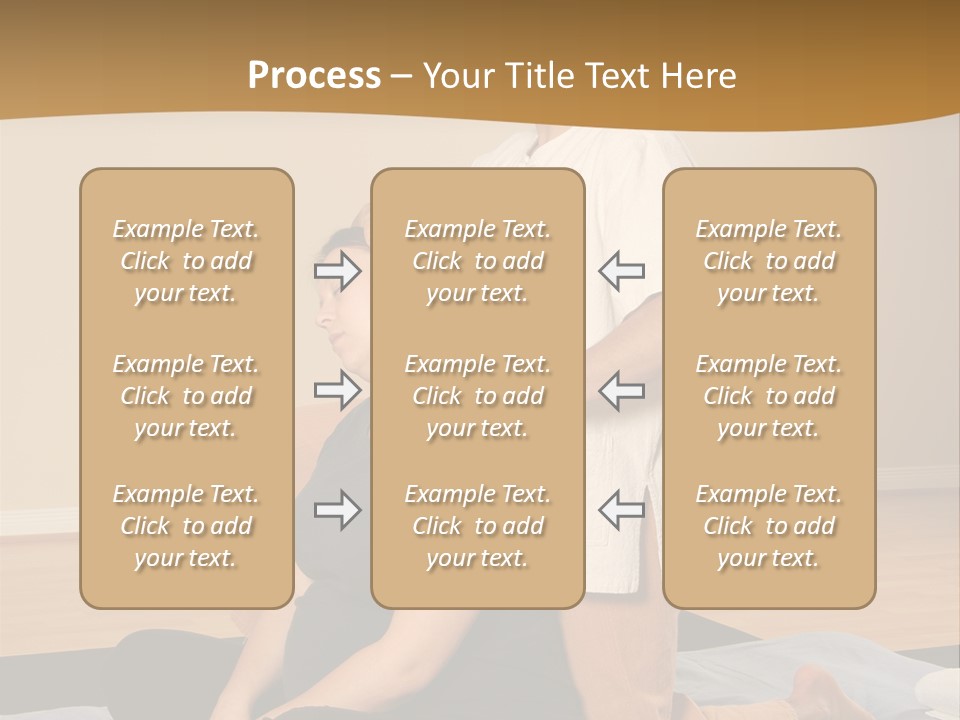 Therapist Stretching Client's Neck In Massage Thai PowerPoint Template