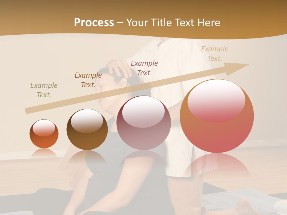 Therapist Stretching Client's Neck In Massage Thai PowerPoint Template