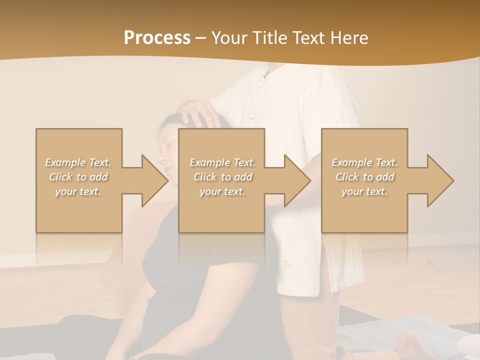 Therapist Stretching Client's Neck In Massage Thai PowerPoint Template