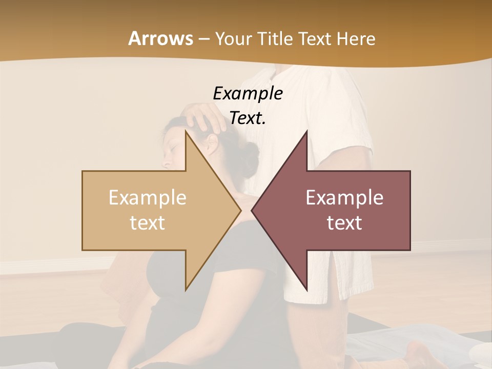 Therapist Stretching Client's Neck In Massage Thai PowerPoint Template