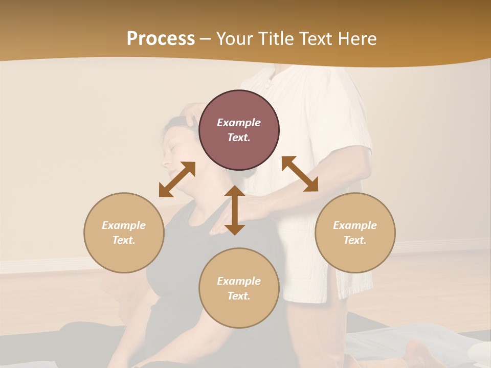 Therapist Stretching Client's Neck In Massage Thai PowerPoint Template