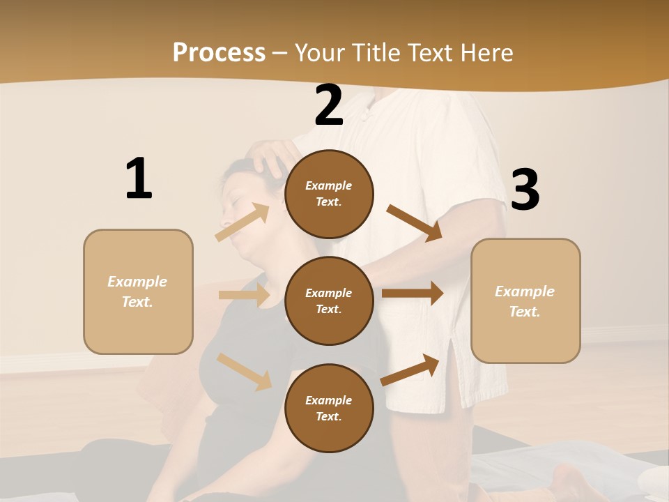 Therapist Stretching Client's Neck In Massage Thai PowerPoint Template
