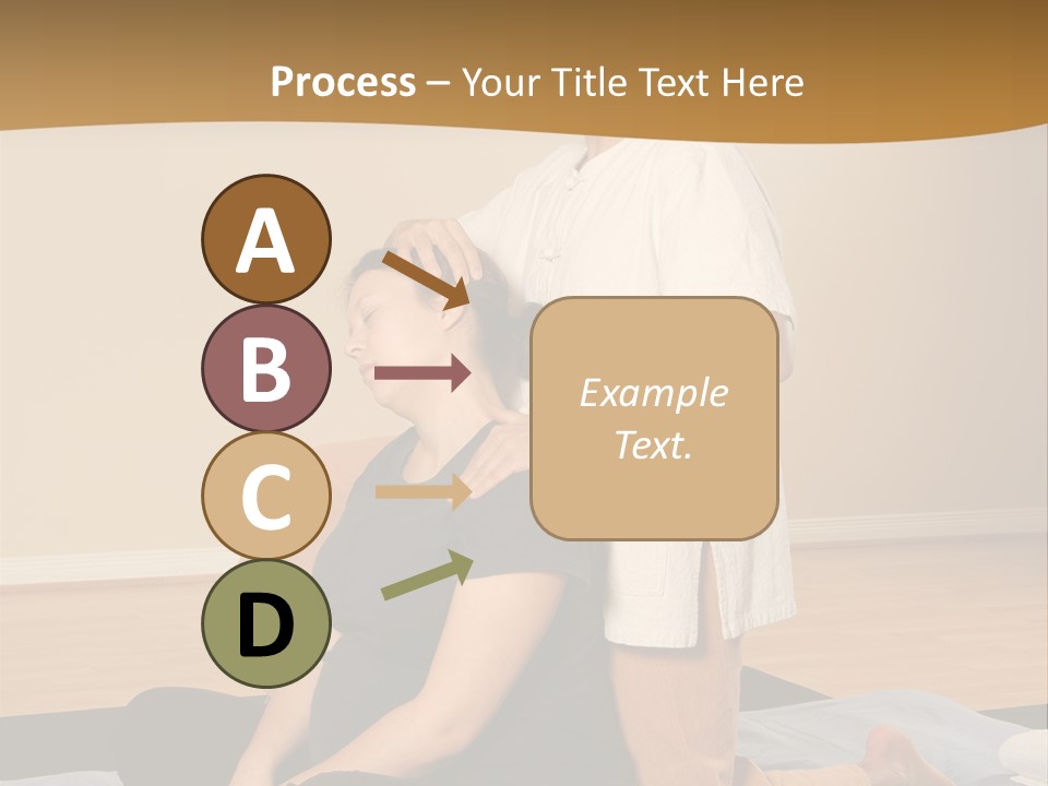 Therapist Stretching Client's Neck In Massage Thai PowerPoint Template