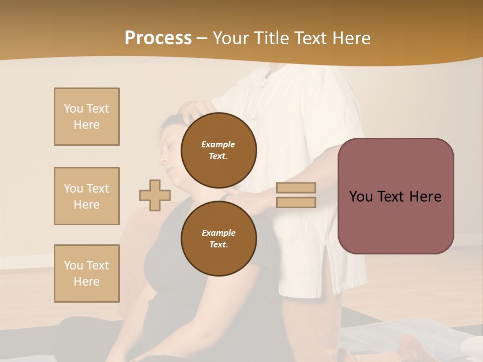 Therapist Stretching Client's Neck In Massage Thai PowerPoint Template