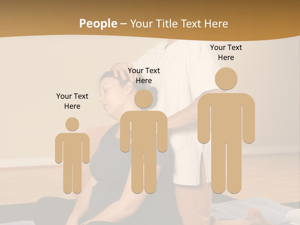 Therapist Stretching Client's Neck In Massage Thai PowerPoint Template