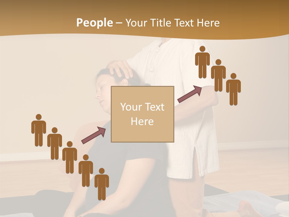 Therapist Stretching Client's Neck In Massage Thai PowerPoint Template