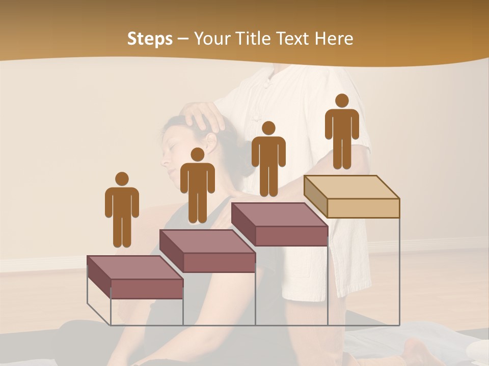 Therapist Stretching Client's Neck In Massage Thai PowerPoint Template