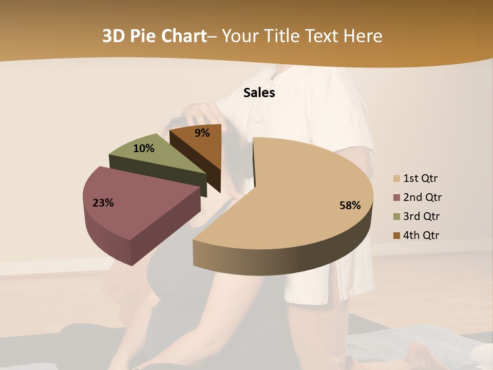 Therapist Stretching Client's Neck In Massage Thai PowerPoint Template
