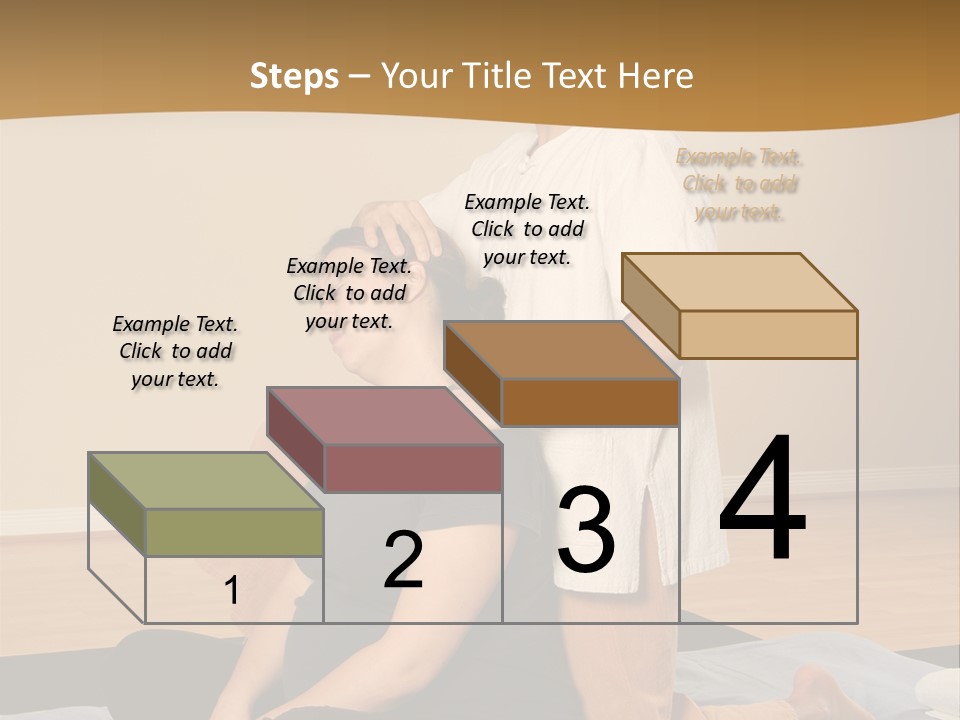 Therapist Stretching Client's Neck In Massage Thai PowerPoint Template