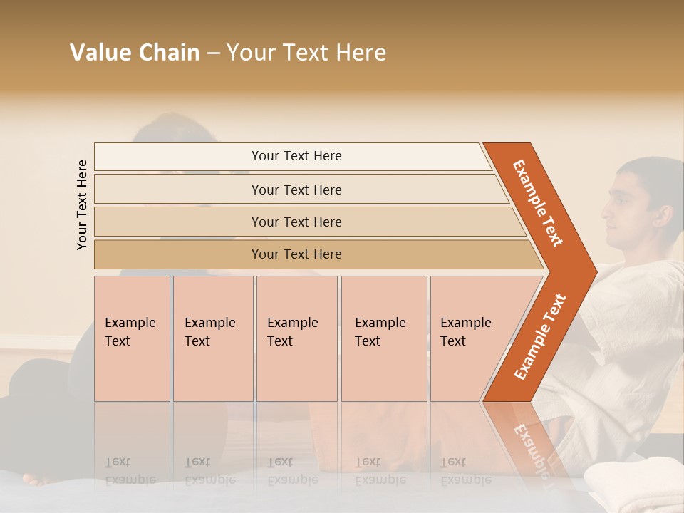 A Man And Woman Sitting On A Bed Holding Hands PowerPoint Template