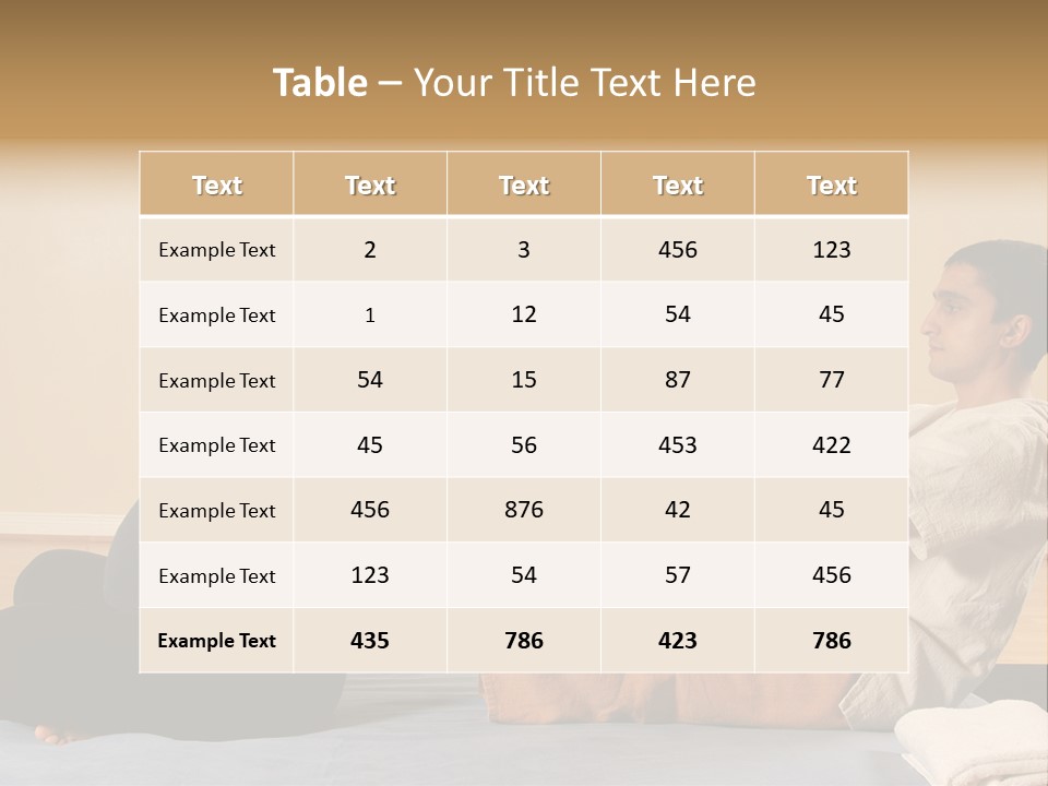 A Man And Woman Sitting On A Bed Holding Hands PowerPoint Template