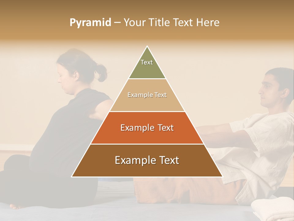 A Man And Woman Sitting On A Bed Holding Hands PowerPoint Template