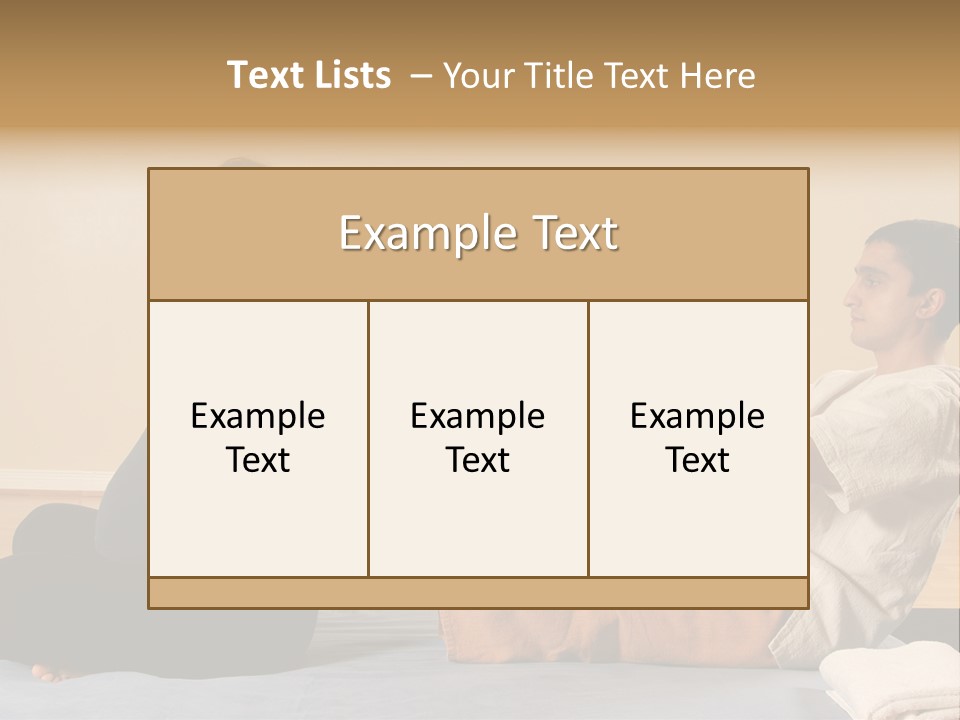 A Man And Woman Sitting On A Bed Holding Hands PowerPoint Template