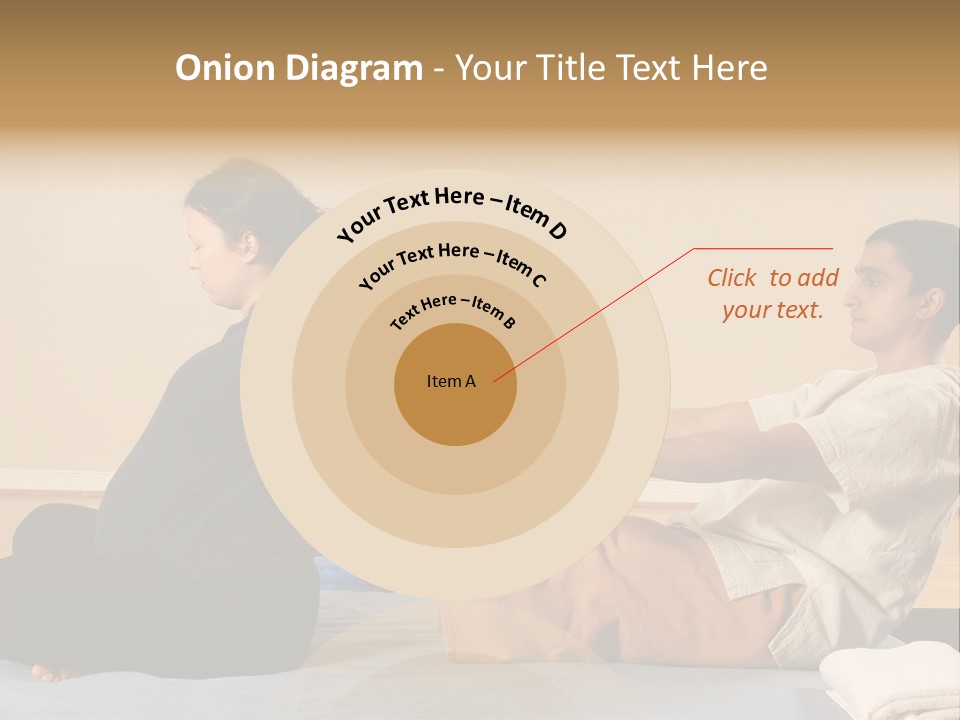 A Man And Woman Sitting On A Bed Holding Hands PowerPoint Template