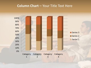 A Man And Woman Sitting On A Bed Holding Hands PowerPoint Template