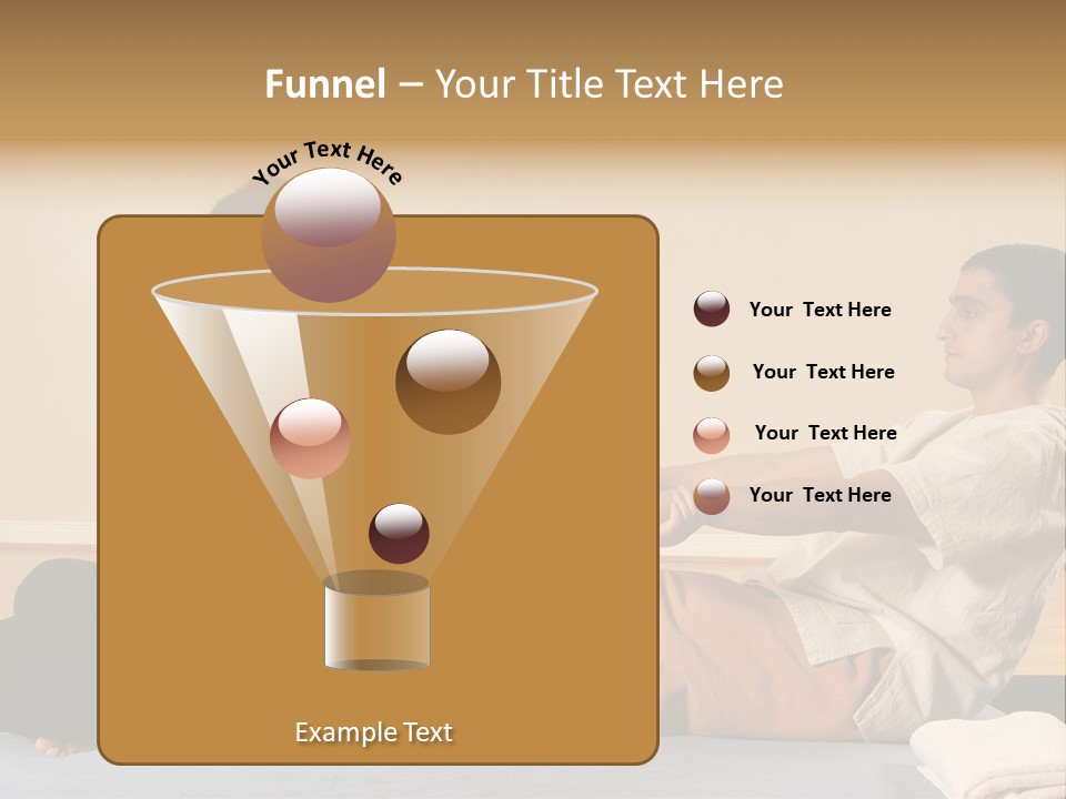 A Man And Woman Sitting On A Bed Holding Hands PowerPoint Template