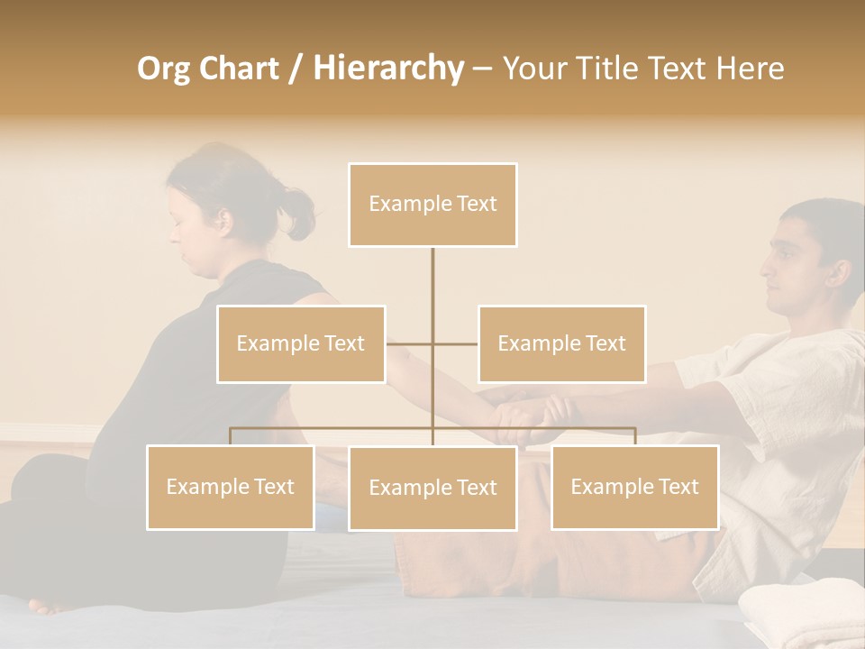A Man And Woman Sitting On A Bed Holding Hands PowerPoint Template
