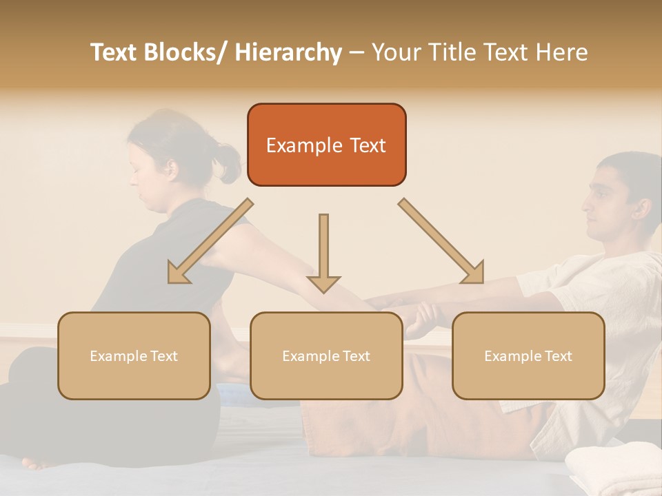 A Man And Woman Sitting On A Bed Holding Hands PowerPoint Template
