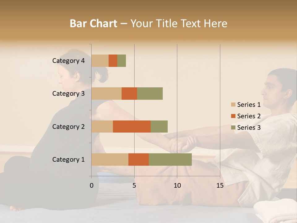 A Man And Woman Sitting On A Bed Holding Hands PowerPoint Template