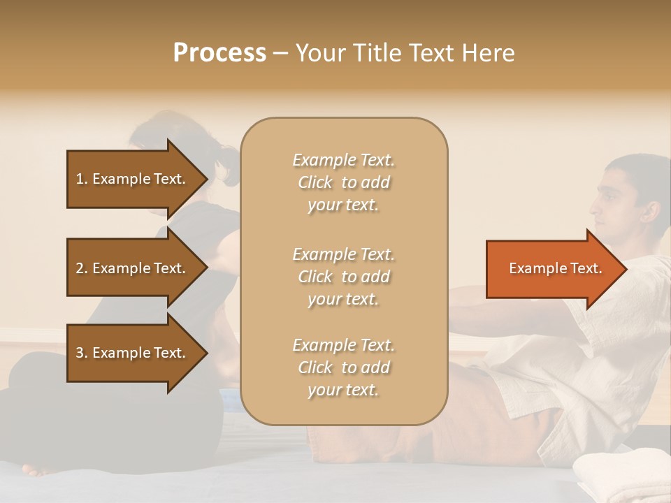 A Man And Woman Sitting On A Bed Holding Hands PowerPoint Template