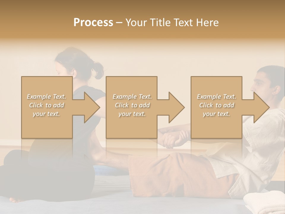 A Man And Woman Sitting On A Bed Holding Hands PowerPoint Template
