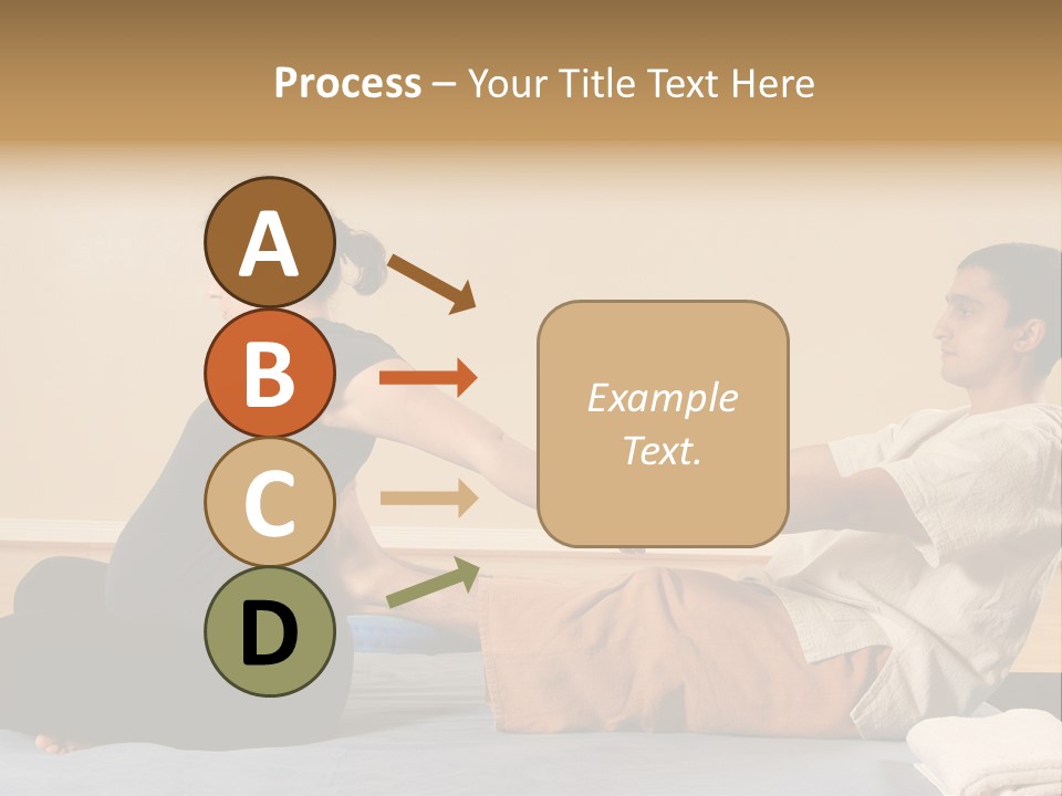 A Man And Woman Sitting On A Bed Holding Hands PowerPoint Template