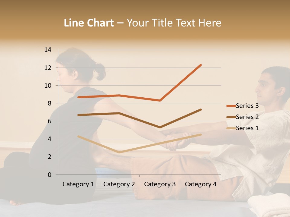 A Man And Woman Sitting On A Bed Holding Hands PowerPoint Template