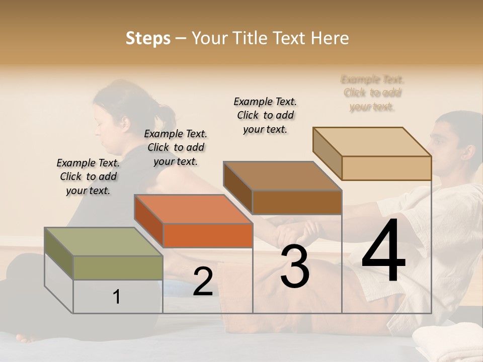 A Man And Woman Sitting On A Bed Holding Hands PowerPoint Template