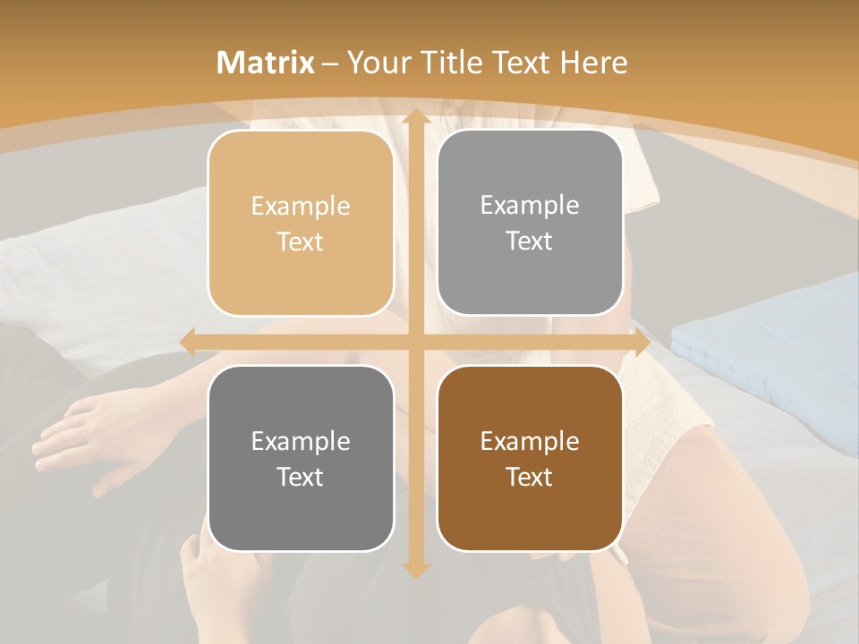 Man Therapist Stretching Female Client In Massage PowerPoint Template