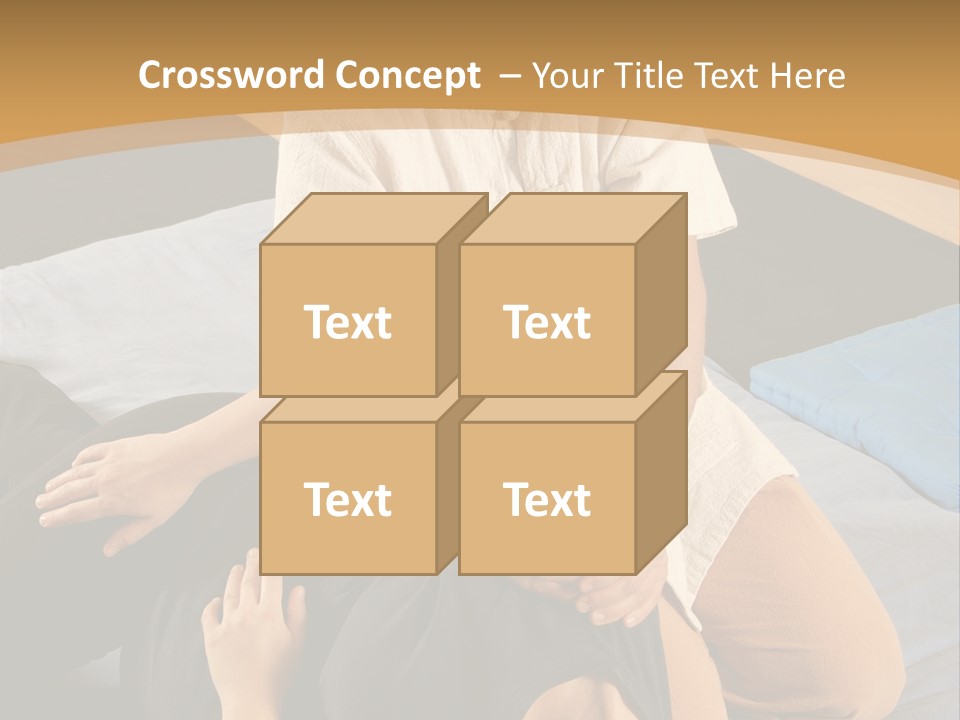 Man Therapist Stretching Female Client In Massage PowerPoint Template