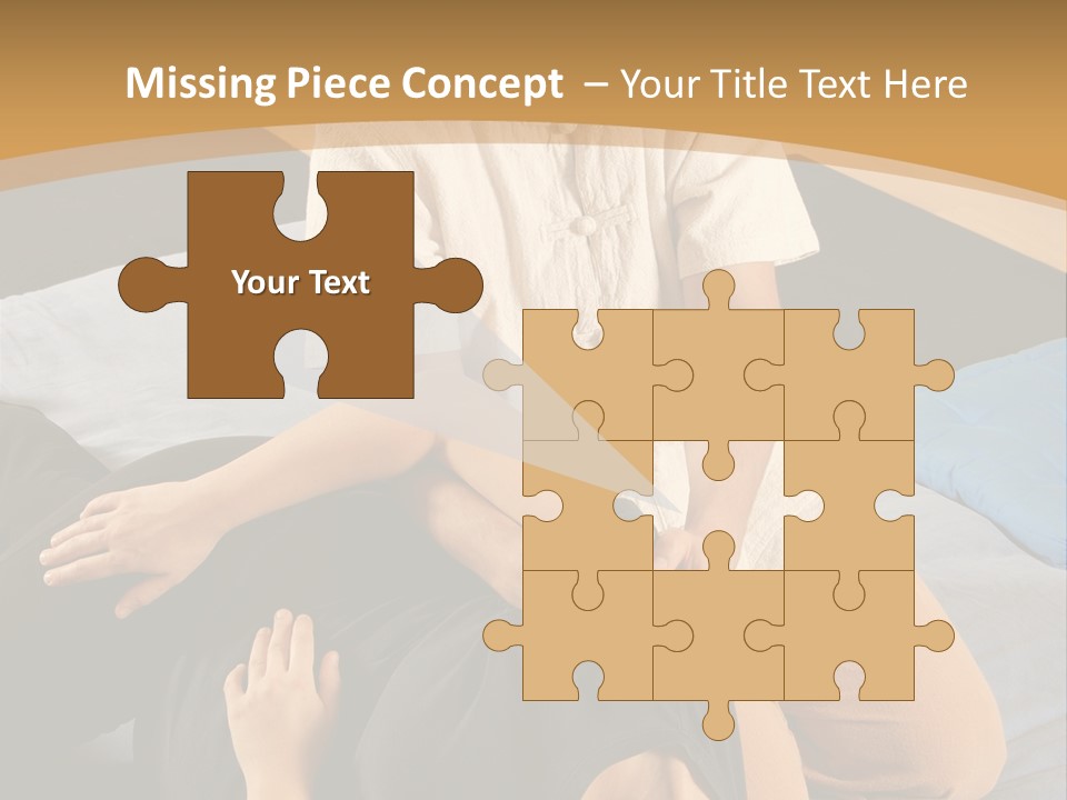 Man Therapist Stretching Female Client In Massage PowerPoint Template