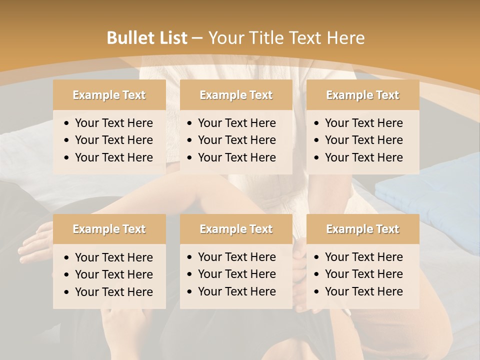 Man Therapist Stretching Female Client In Massage PowerPoint Template