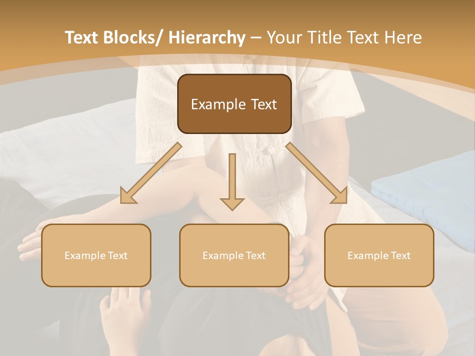 Man Therapist Stretching Female Client In Massage PowerPoint Template