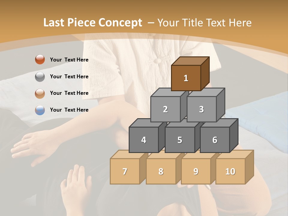 Man Therapist Stretching Female Client In Massage PowerPoint Template
