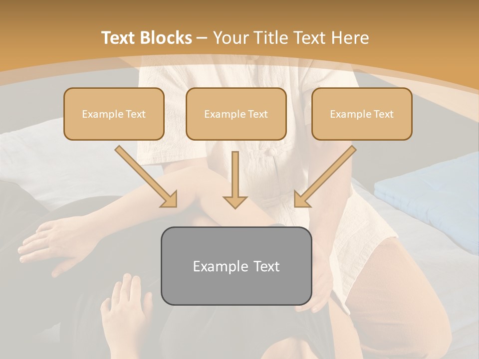 Man Therapist Stretching Female Client In Massage PowerPoint Template