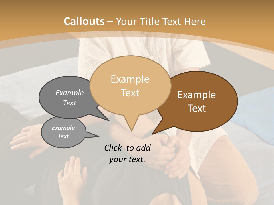 Man Therapist Stretching Female Client In Massage PowerPoint Template