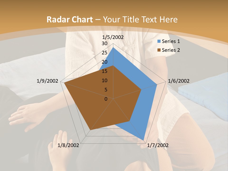 Man Therapist Stretching Female Client In Massage PowerPoint Template