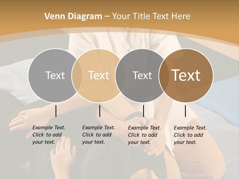 Man Therapist Stretching Female Client In Massage PowerPoint Template