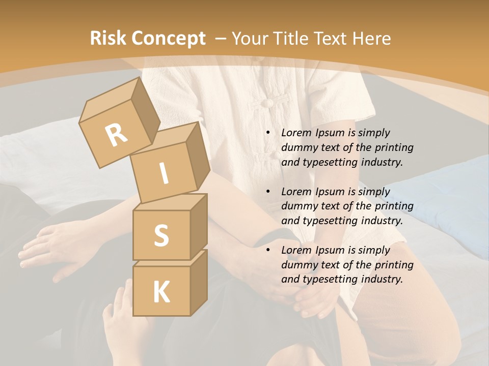 Man Therapist Stretching Female Client In Massage PowerPoint Template