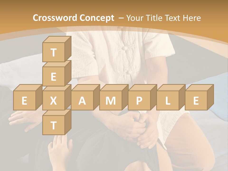 Man Therapist Stretching Female Client In Massage PowerPoint Template