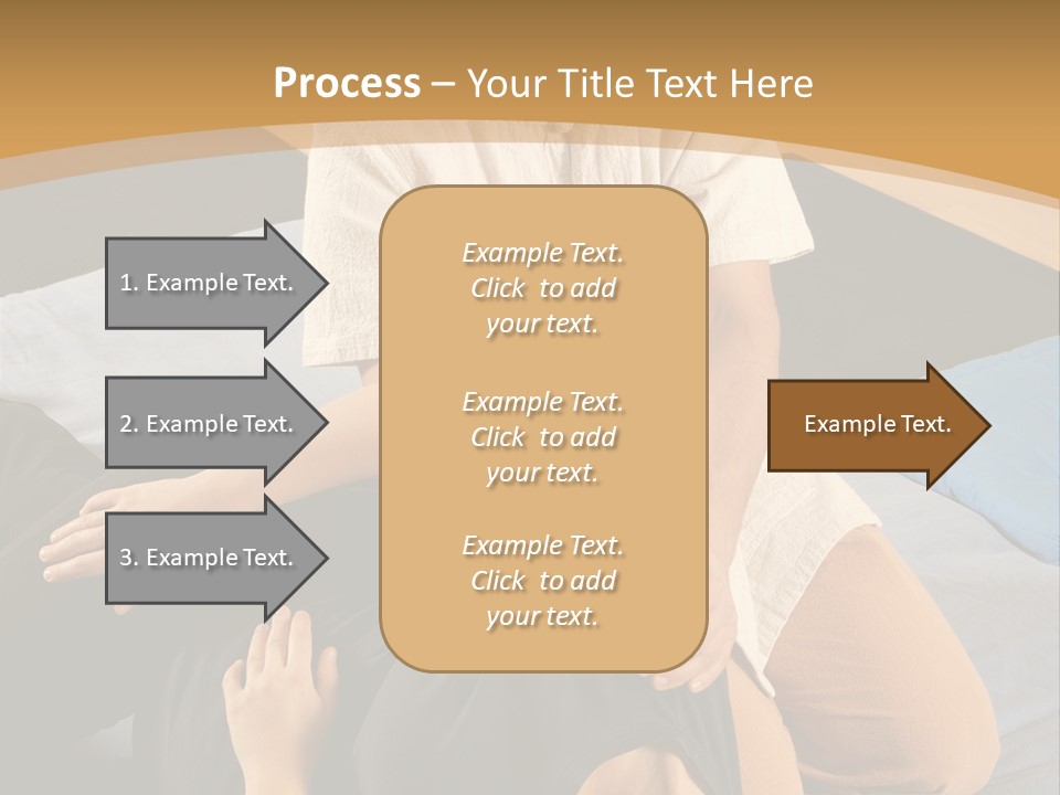 Man Therapist Stretching Female Client In Massage PowerPoint Template