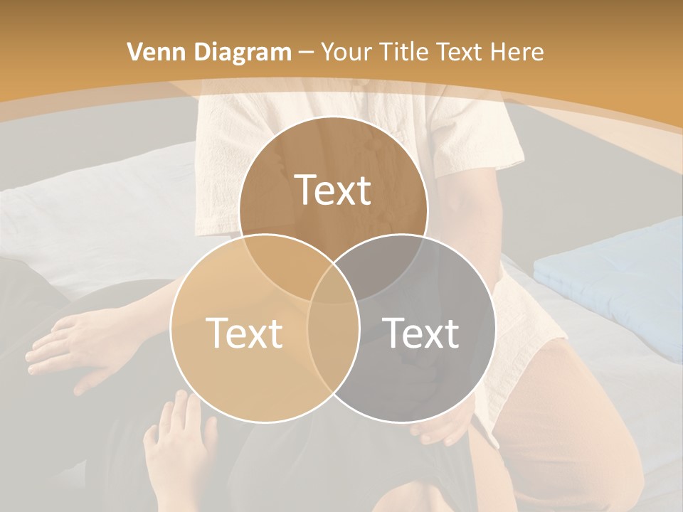 Man Therapist Stretching Female Client In Massage PowerPoint Template
