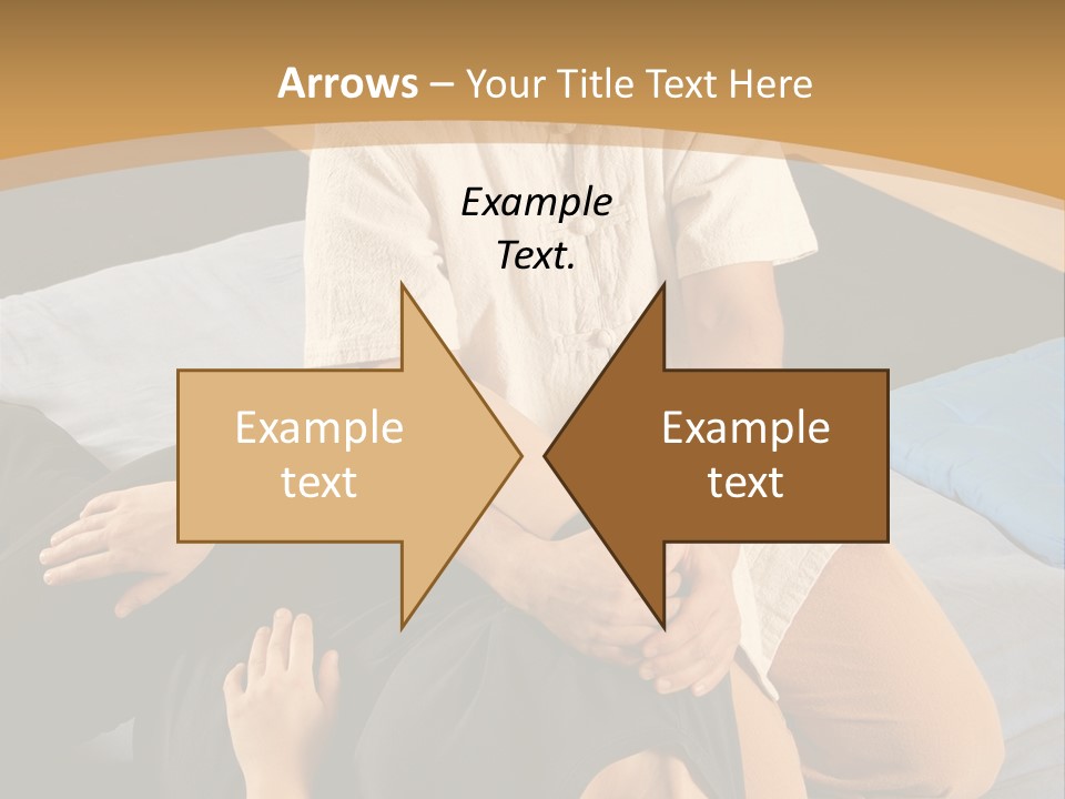 Man Therapist Stretching Female Client In Massage PowerPoint Template